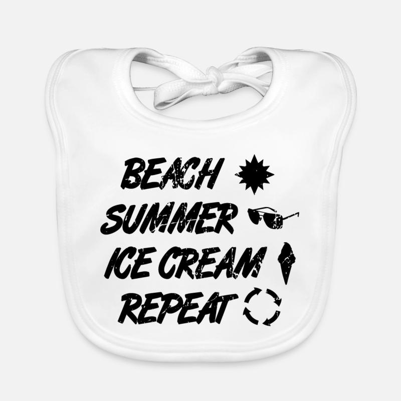 Routine des amateurs de crème glacée Bavoir bio Bébé