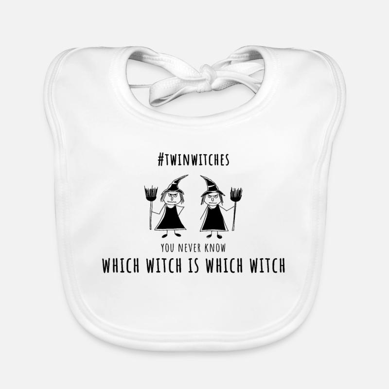 which witch is which witch zwillingsschwestern Baby Bio-Lätzchen