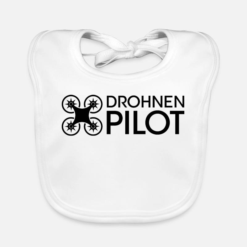 Icône de rotor de l’équipe vidéo de vol du pilote de drone Bavoir bio Bébé