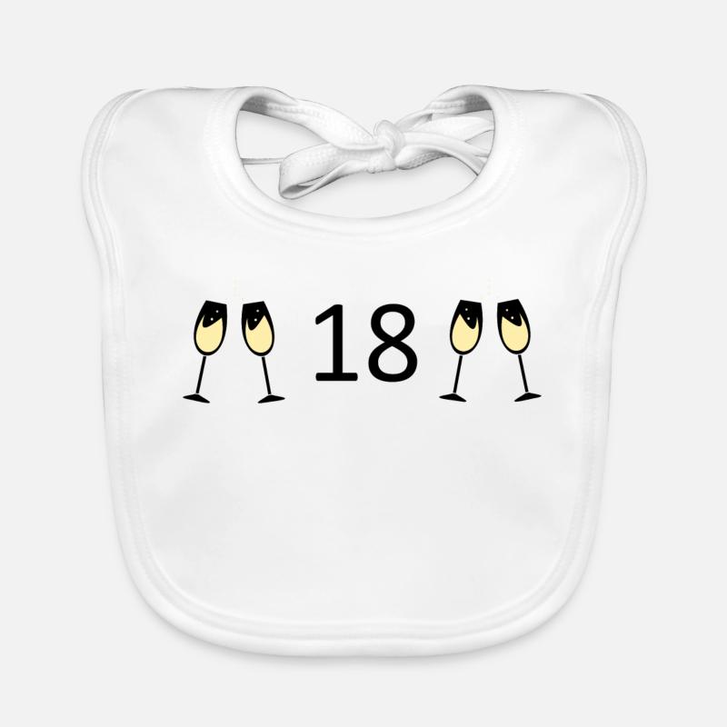 18e anniversaire 18 ans Bavoir bio Bébé