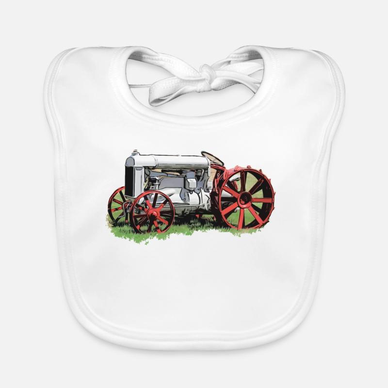 Tractor Fordson Model F Organic Baby Bibs