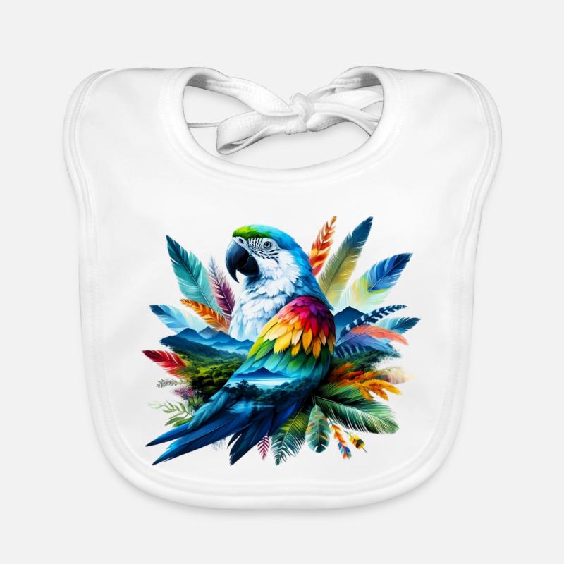 Perroquet Bavoir bio Bébé