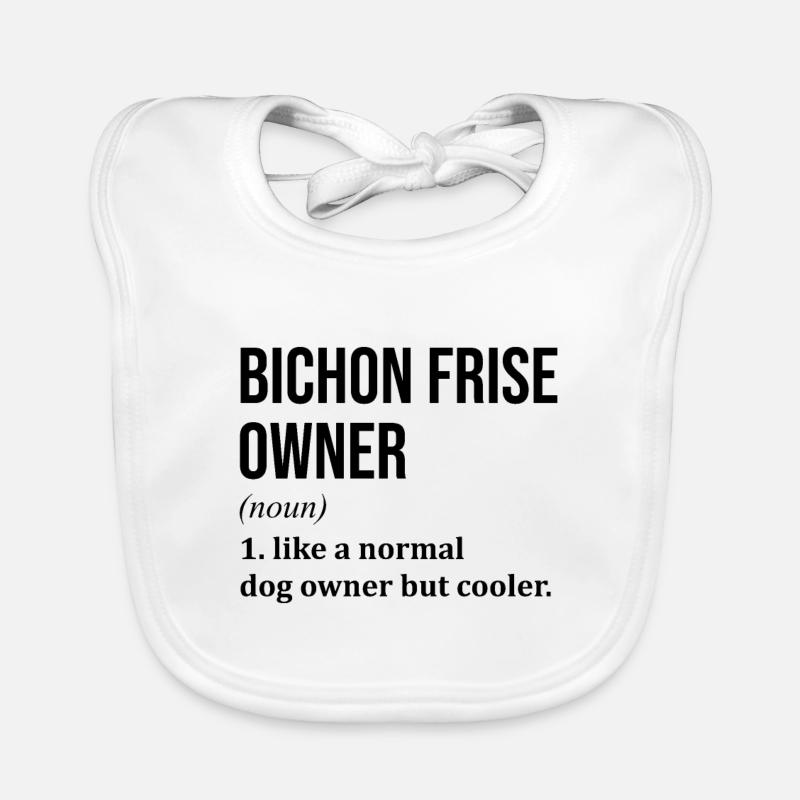 Bichon frisé Bavoir bio Bébé