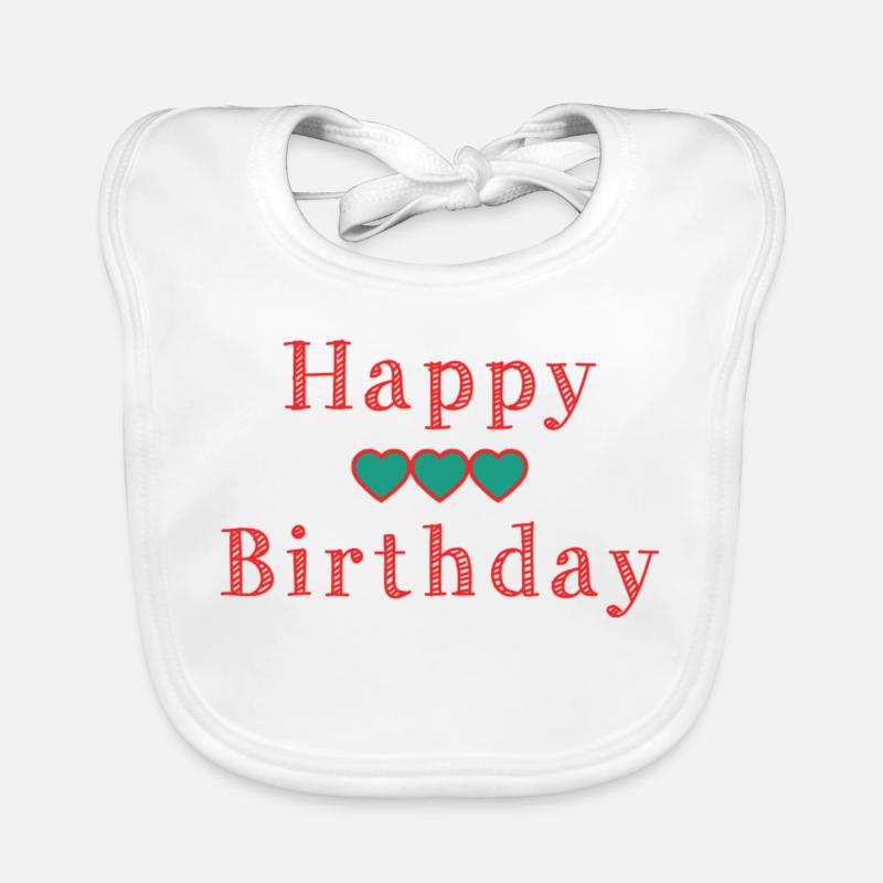 HAPPY BIRTHDAY Bavoir bio Bébé