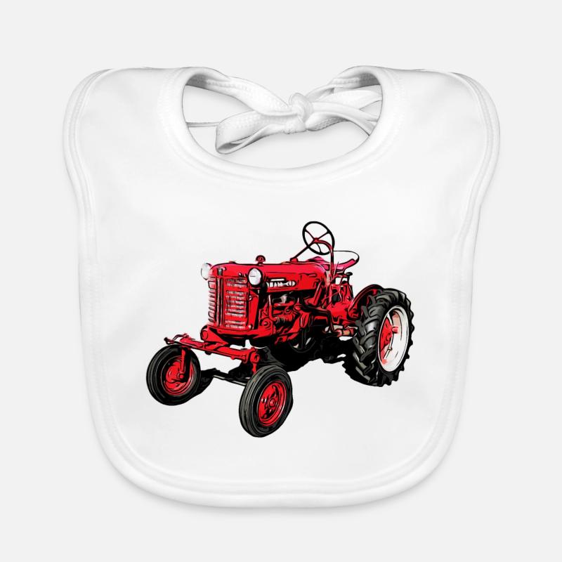 Alter Farmall Cub Traktor Baby Bio-Lätzchen