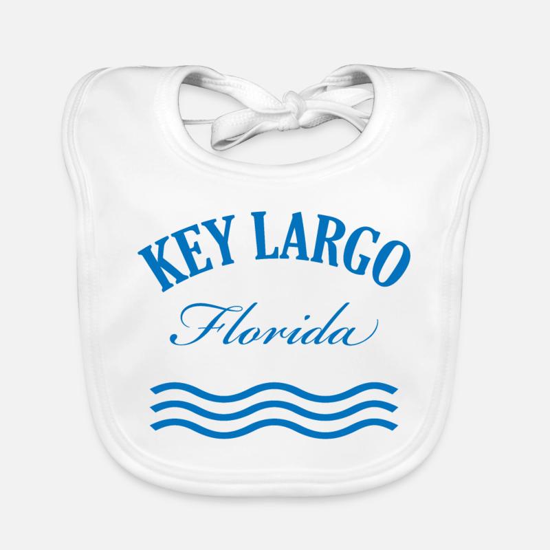 Key Largo Florida Nautisches Design Baby Bio-Lätzchen
