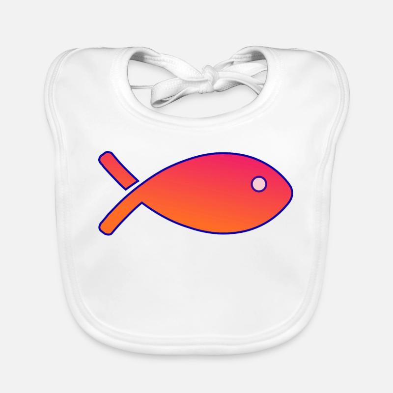 FISH. SARDINE. FISH. APRIL FOOL. SEA Organic Baby Bibs