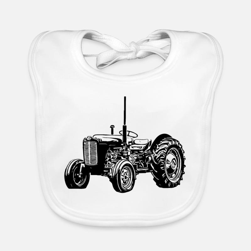 M F 35 Traktor Baby Bio-Lätzchen