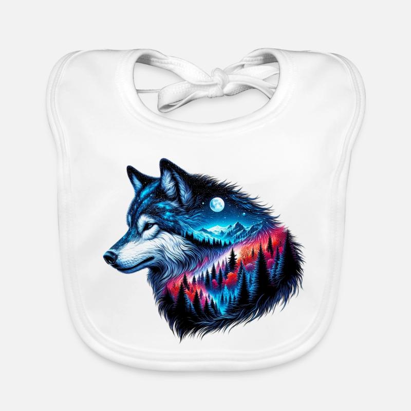 Wolf Organic Baby Bibs