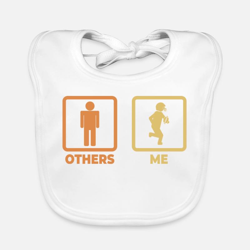 Fodboldstav figurer Hagesmække af økologisk bomuld