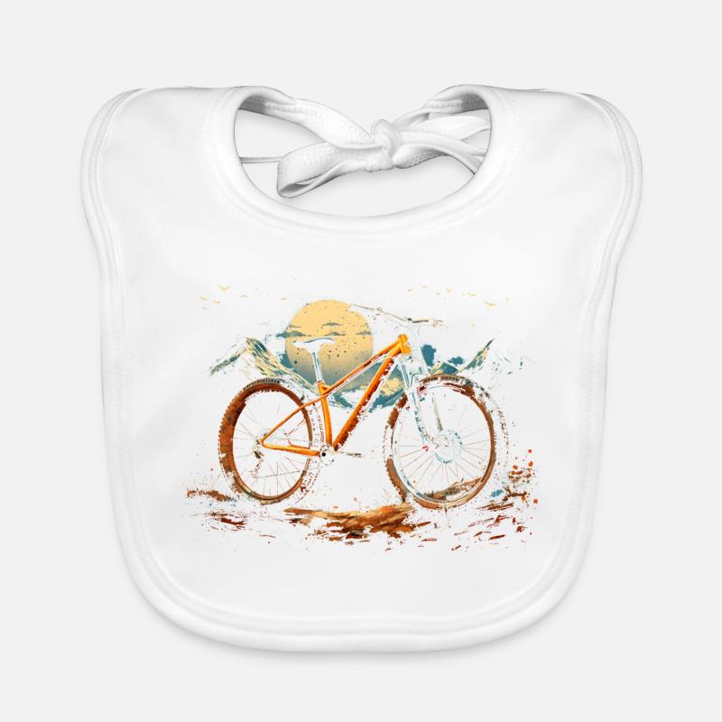 Radfahrer Porträt Baby Bio-Lätzchen