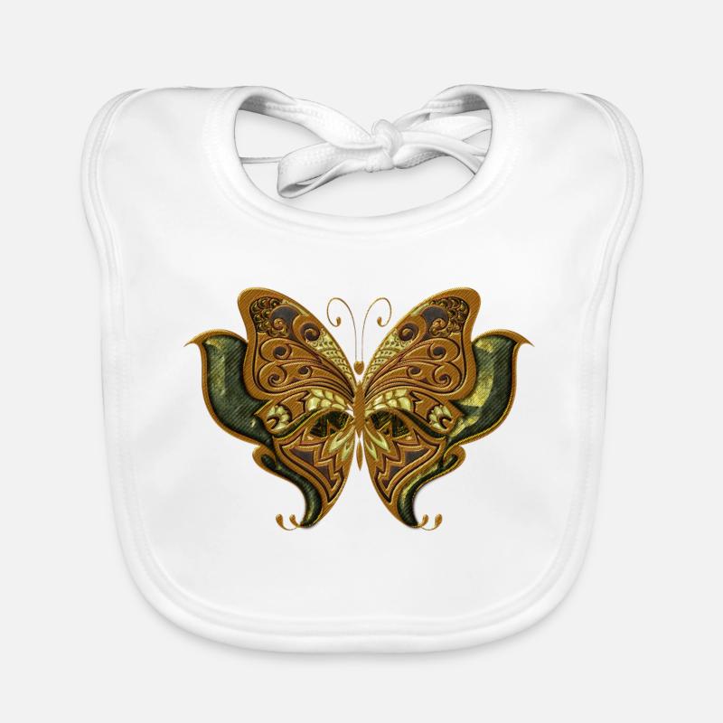Superbe papillon élégant. Bavoir bio Bébé