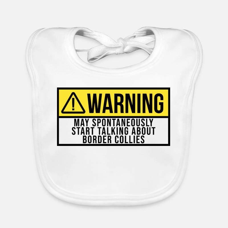 Border Collie Bavoir bio Bébé