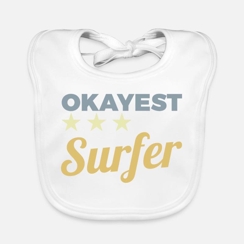 Average surfer Organic Baby Bibs