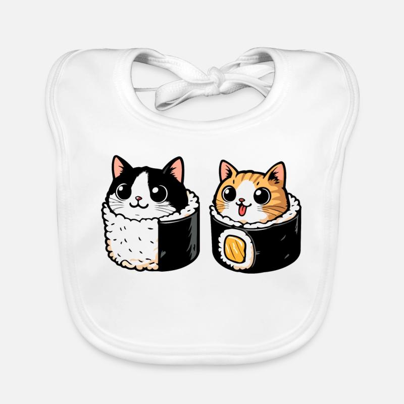 Neko Maki Mix : Le Chat Sushi Bavoir bio Bébé