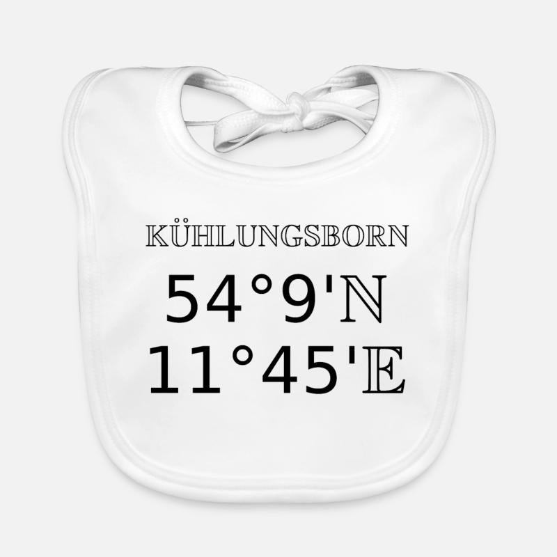 Kühlungsborn - Bavoir bio Bébé - blanc