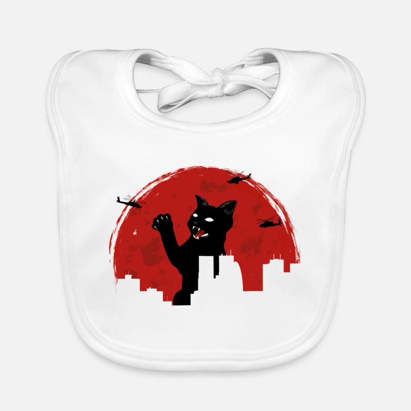 Chat monstre Bavoir bio Bébé