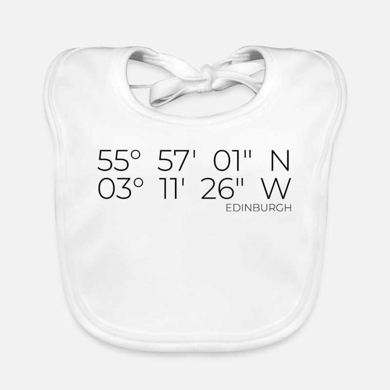 Coordinates: Edinburgh, Scotland Organic Baby Bibs
