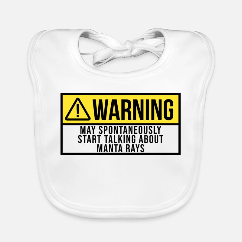 Manta Ray Organic Baby Bibs