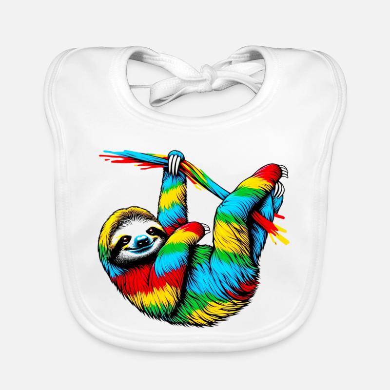 Sloth Organic Baby Bibs