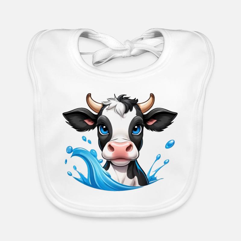 Dearest dairy cow Organic Baby Bibs
