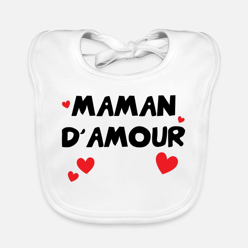 Maman d'Amour - Muttertag Baby Bio-Lätzchen