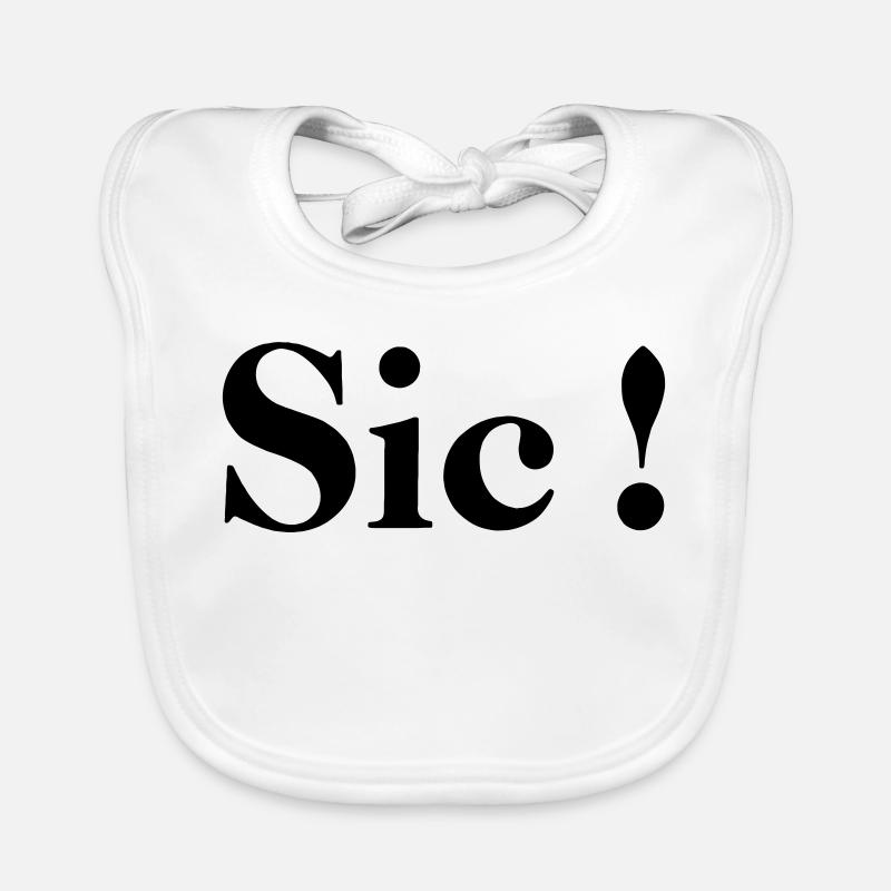 Sic! - Baby Bio-Lätzchen - Weiß