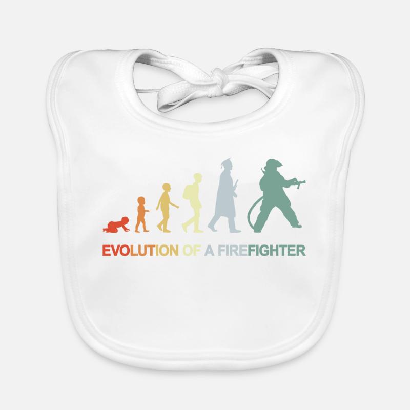 Évolution des pompiers Bavoir bio Bébé