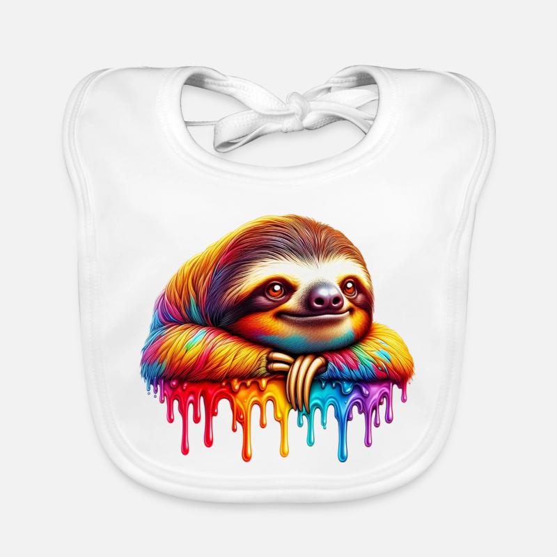 Sloth Organic Baby Bibs