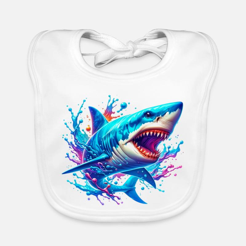 Shark Organic Baby Bibs