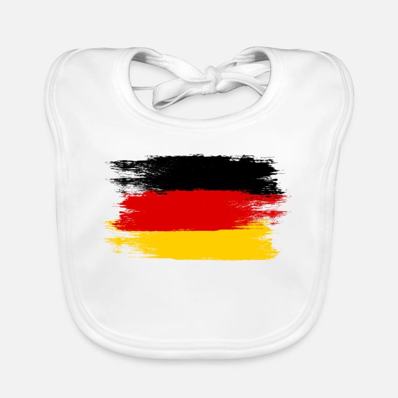 Germany Flag, Viva Germany, A Symbol of Unity Organic Baby Bibs