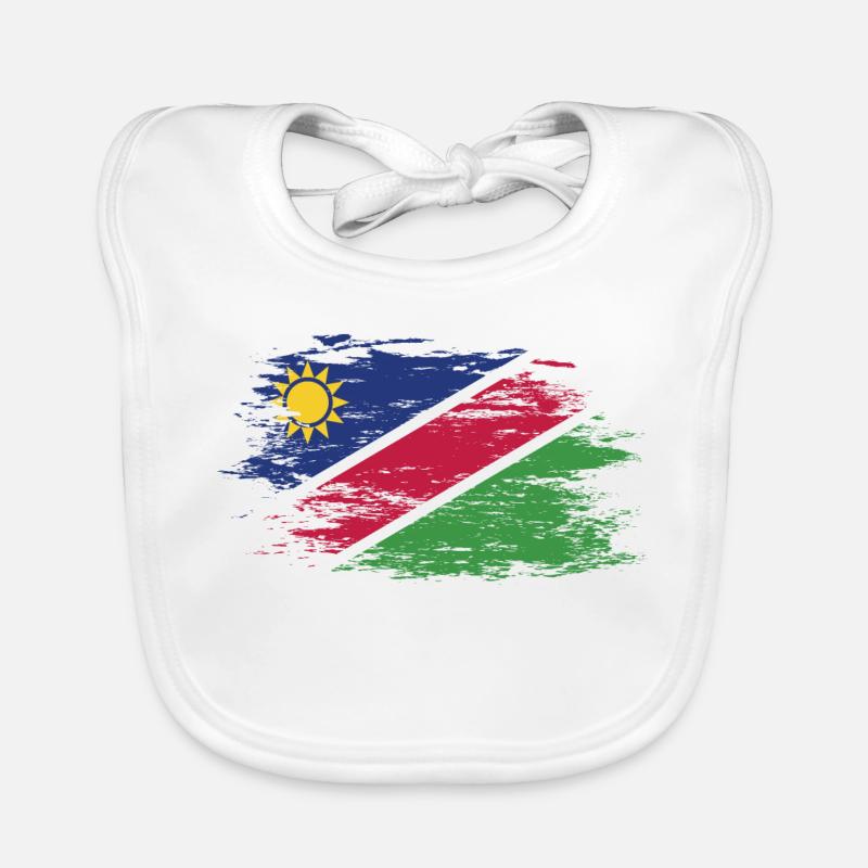Namibia Flagge used Baby Bio-Lätzchen