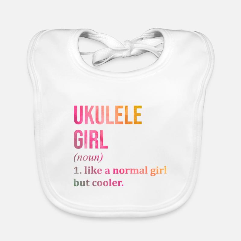 Ukulele Organic Baby Bibs