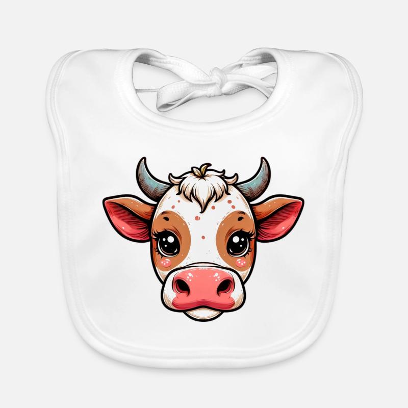 Vache Bavoir bio Bébé