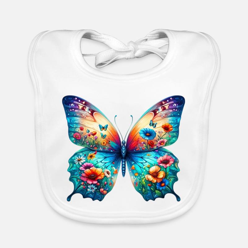 Schmetterling Baby Bio-Lätzchen