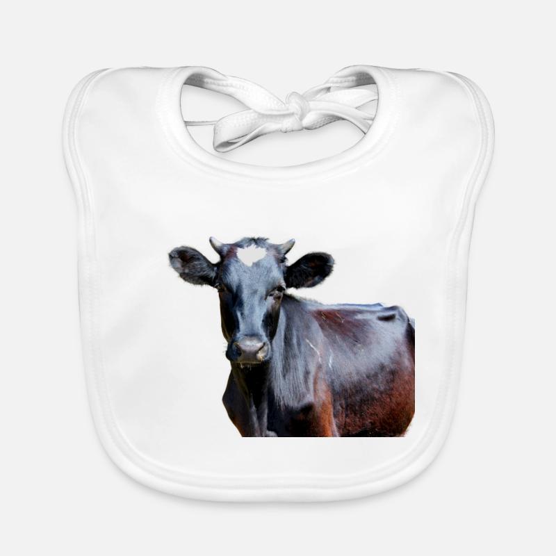Vache - Baby Bio-Lätzchen - Weiß