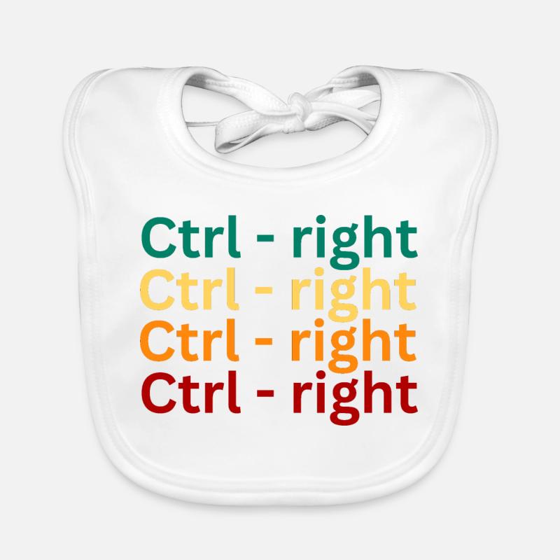 Keyboard Shortcut Pattern Design Organic Baby Bibs