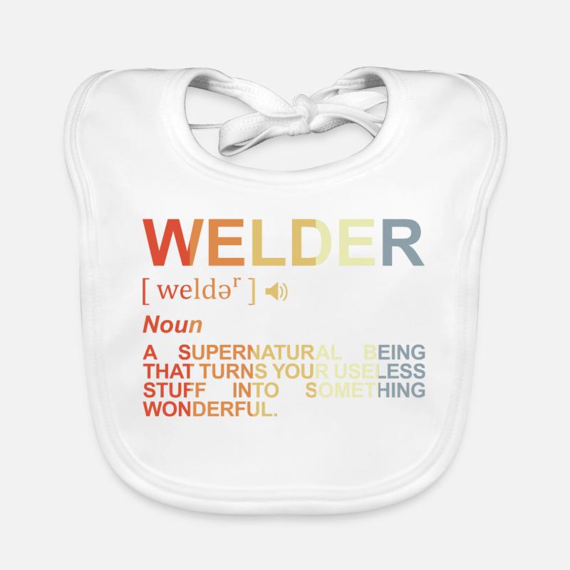 Welder Dictionary Organic Baby Bibs