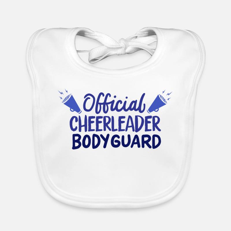 Männlicher Cheerleader Baby Bio-Lätzchen
