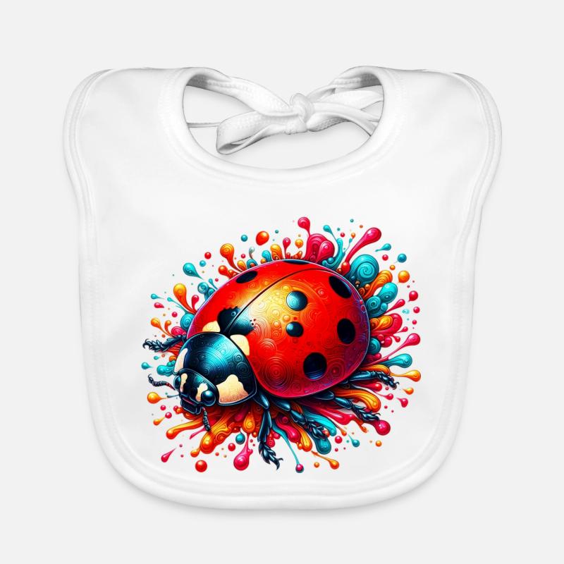 Coccinelle Bavoir bio Bébé