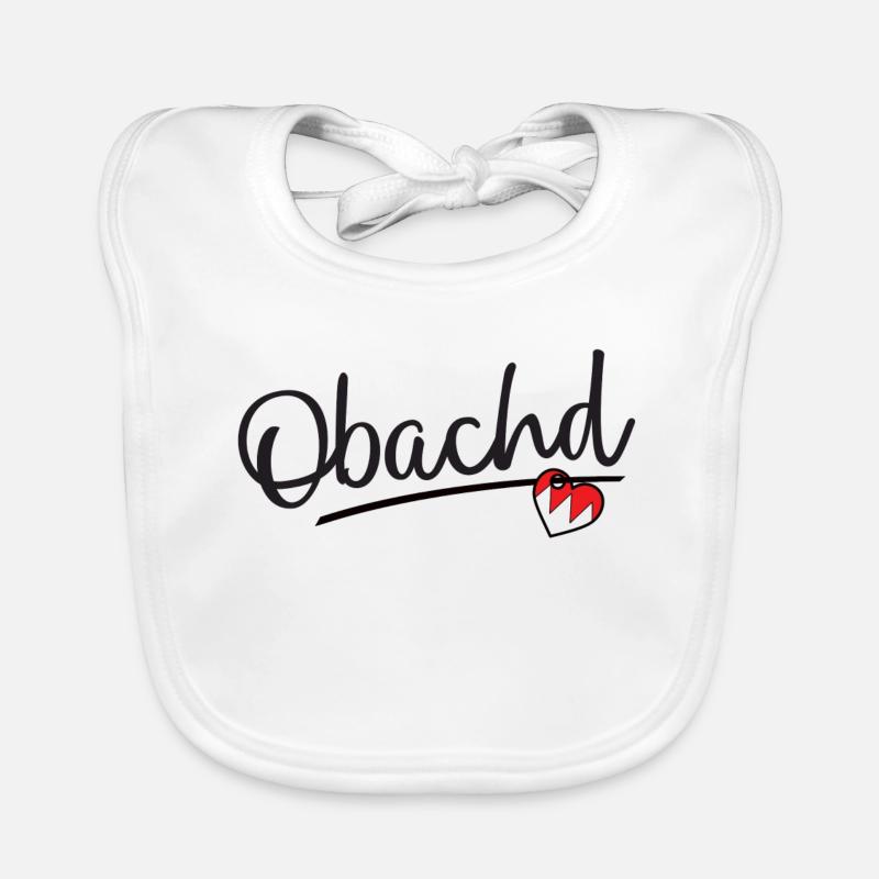 Obachd - Baby Bio-Lätzchen - Weiß