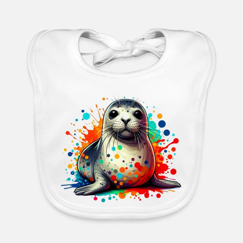 Seal Organic Baby Bibs