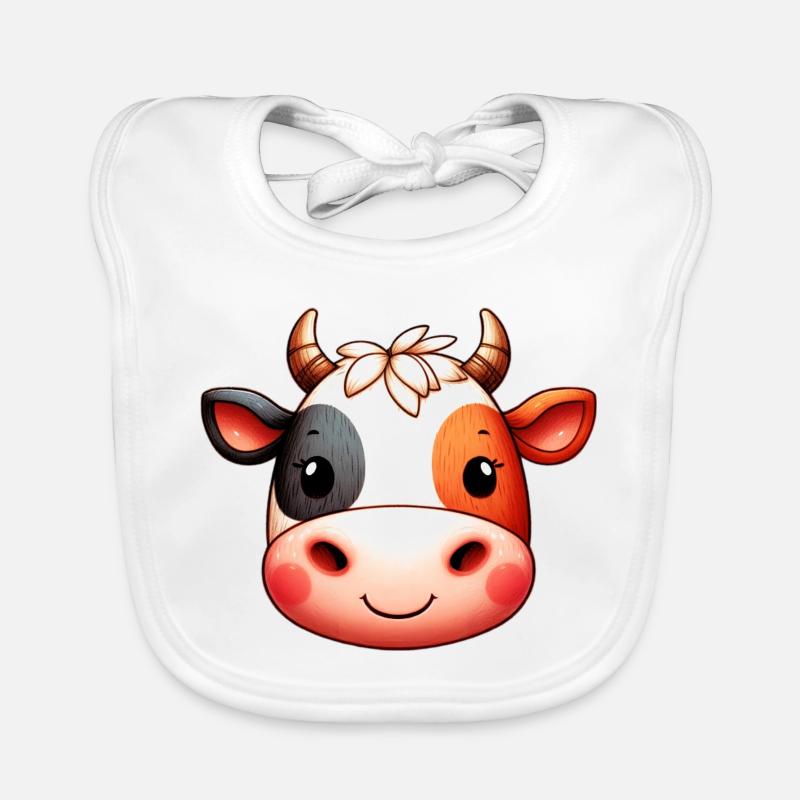 Vache Bavoir bio Bébé