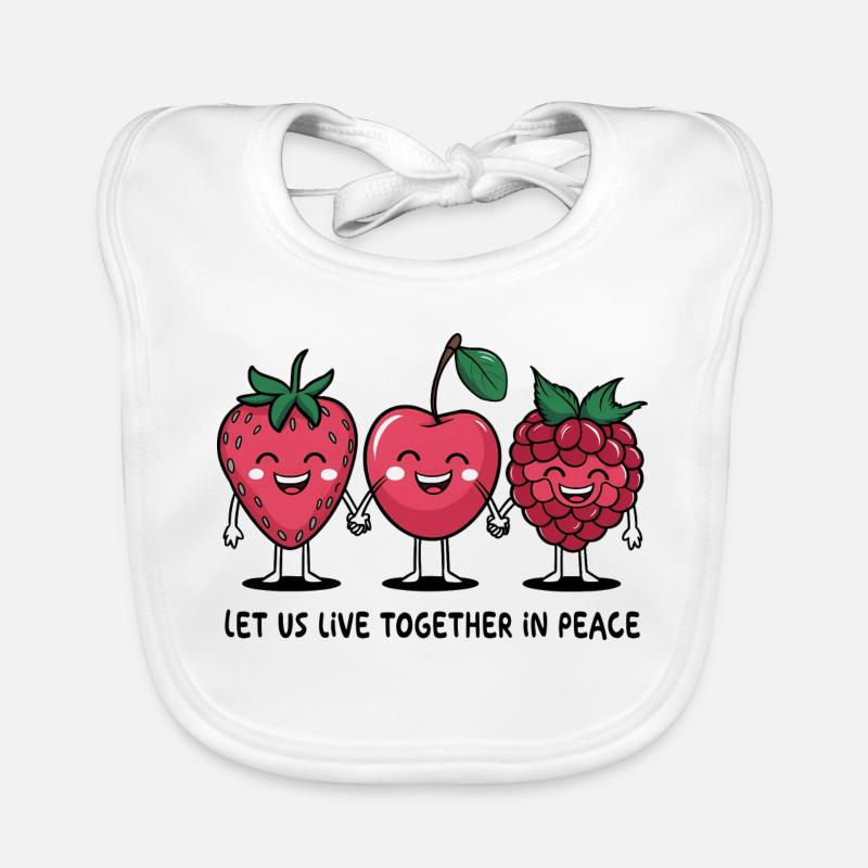 Beeren des Friedens Baby Bio-Lätzchen
