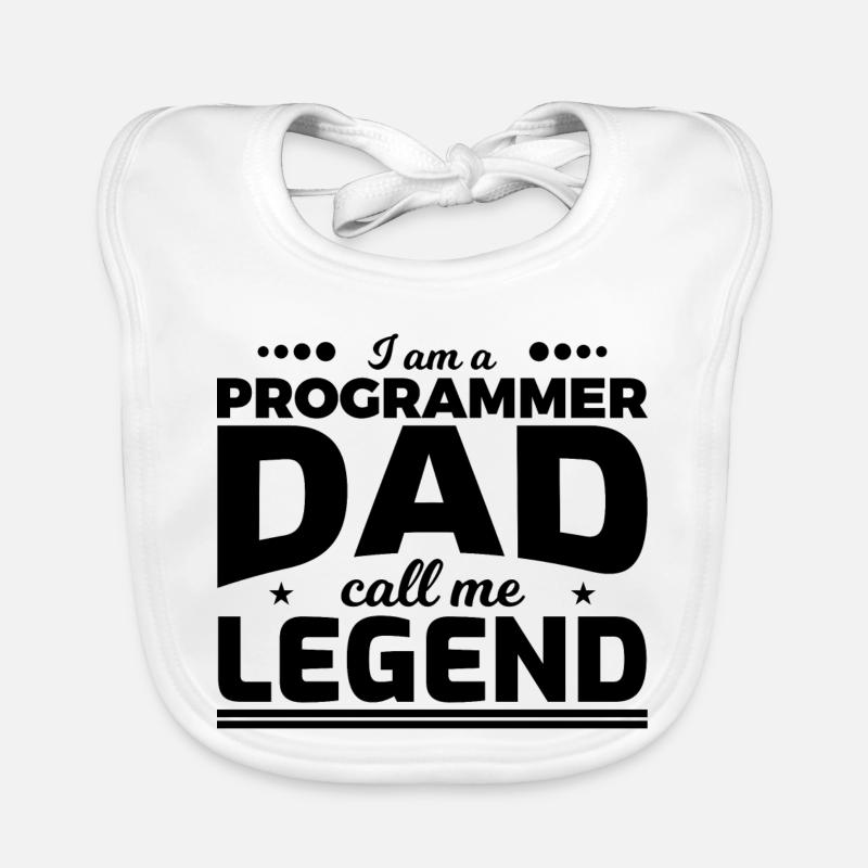 Programmierer Vater nenn mich Legende Baby Bio-Lätzchen