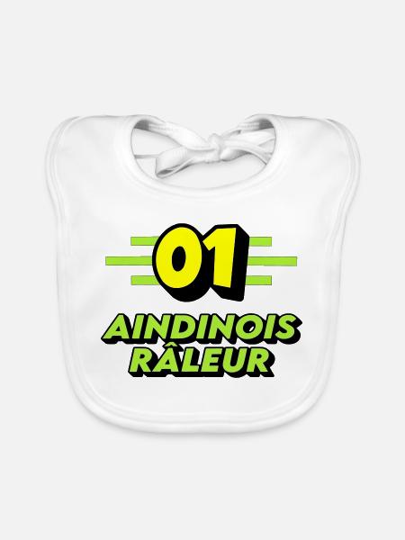 Complaining Aindinois - Organic Baby Bibs - white - Front