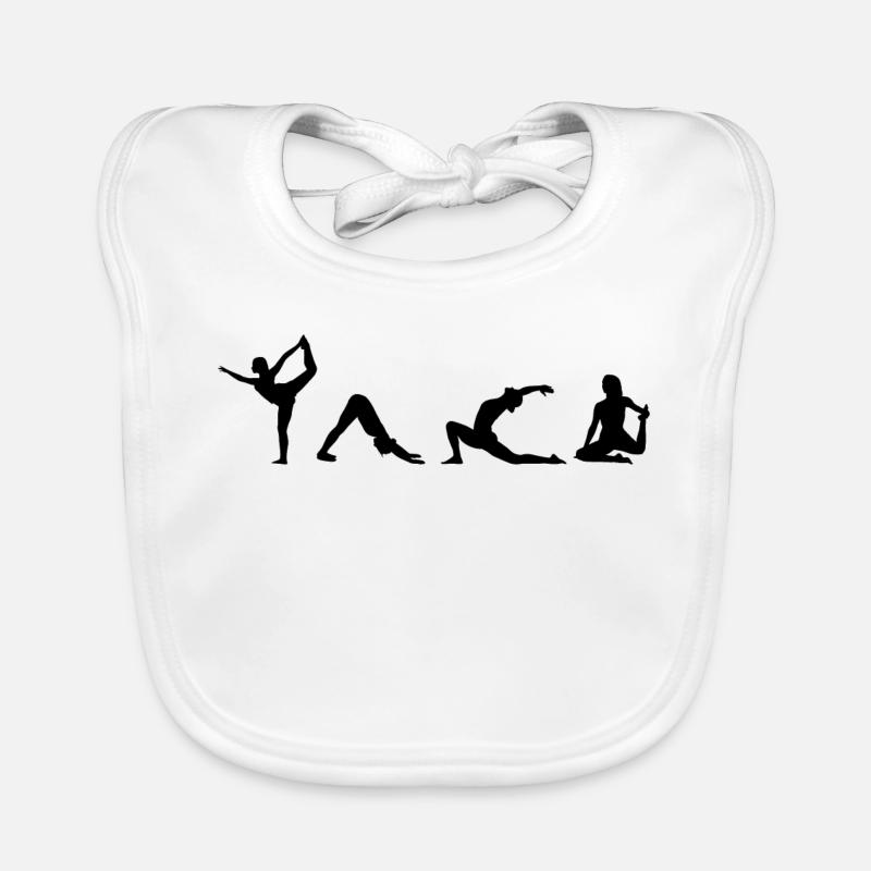 Yogini Drawing Organic Baby Bibs