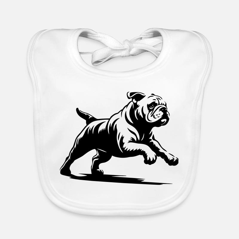 Bouledogue anglais Bavoir bio Bébé