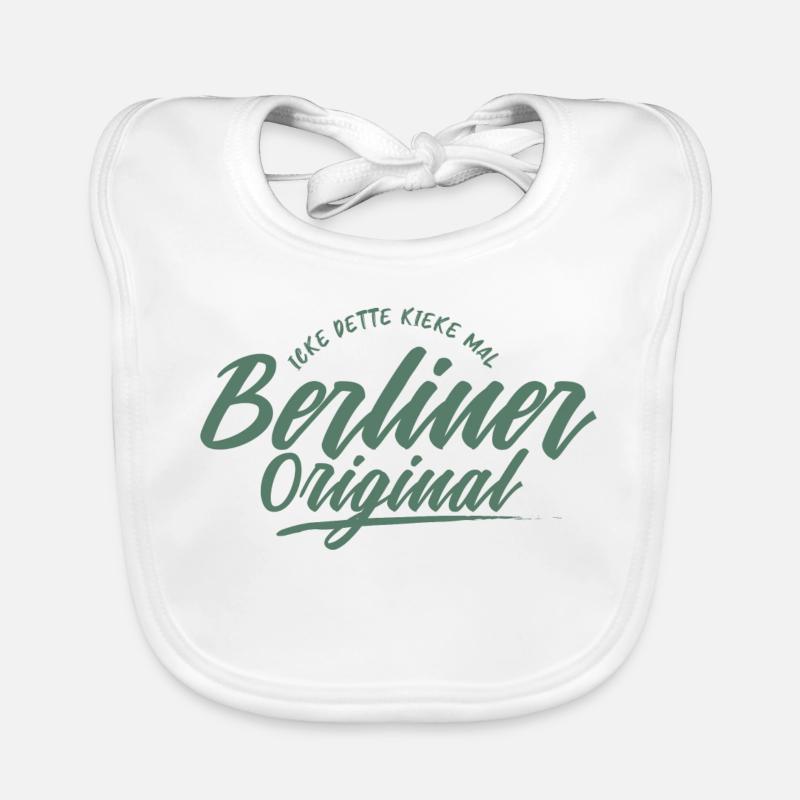 Berlin Original Lettering Organic Baby Bibs