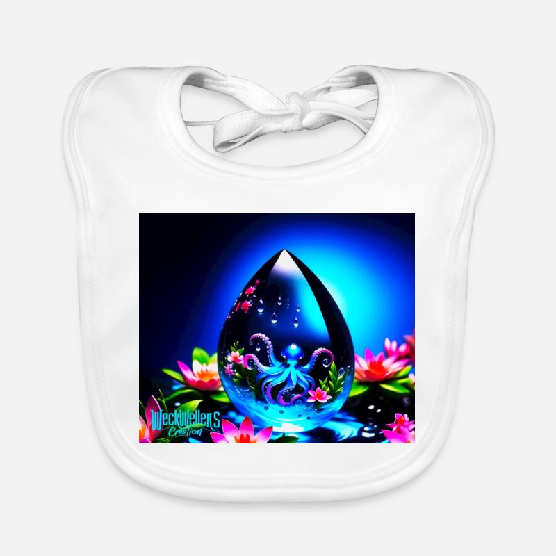 water drops Organic Baby Bibs